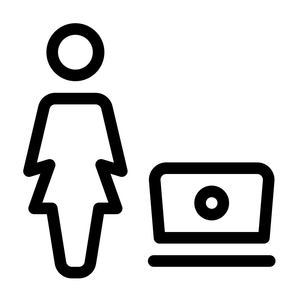 laptop user icon