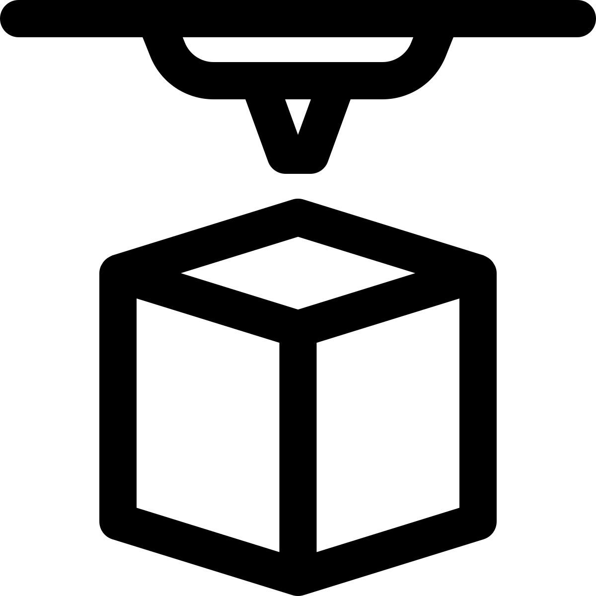 3d box printing icon