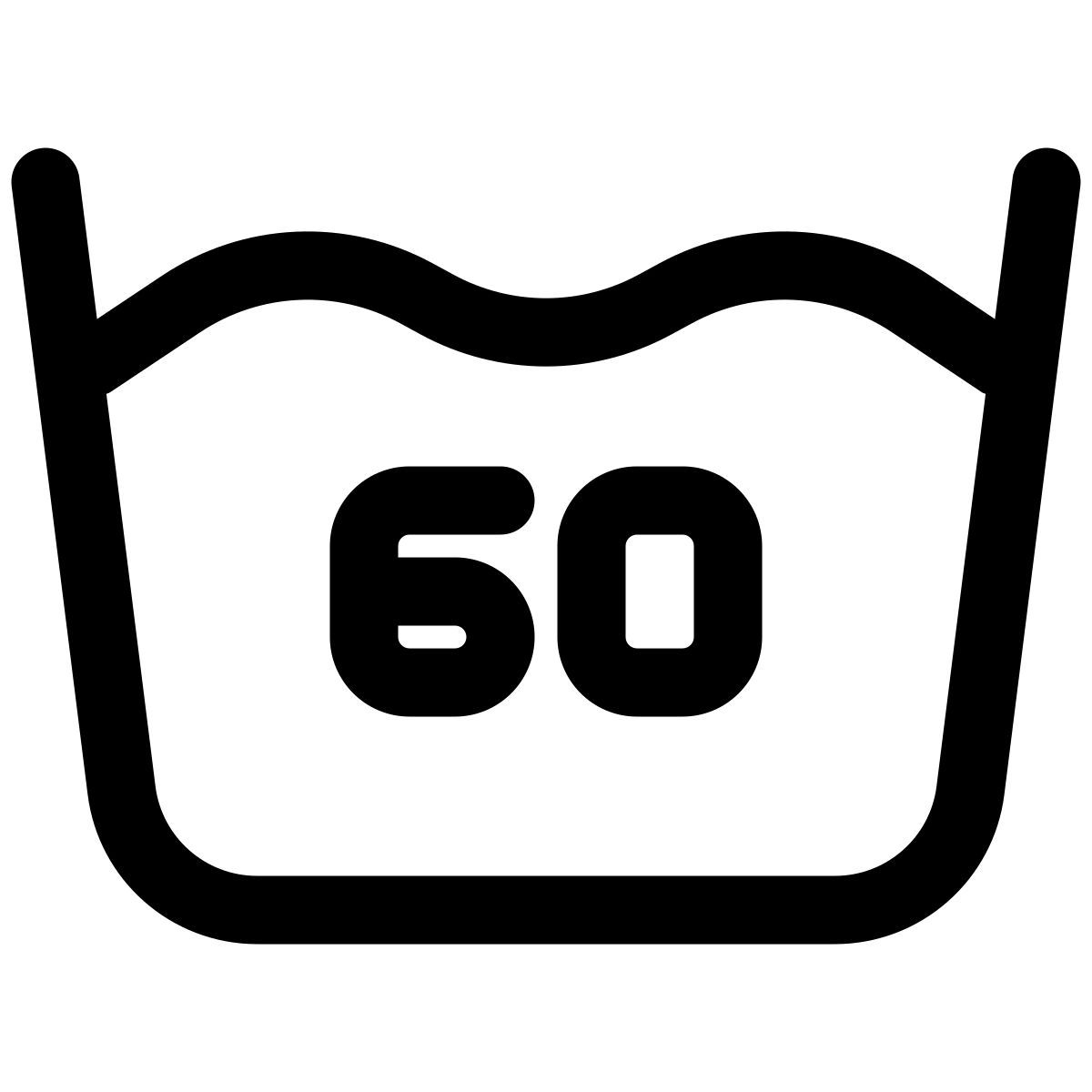 wash at 60 c icon