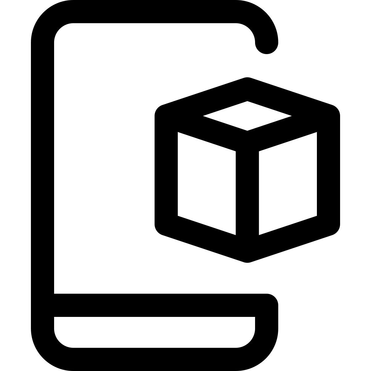 3d design on phone icon