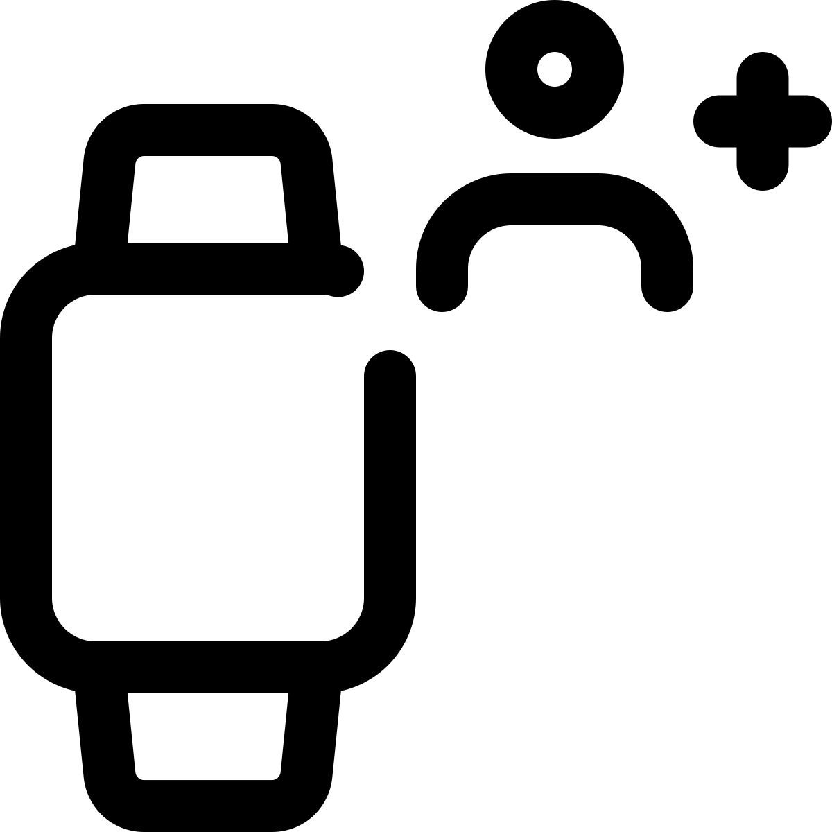 adicionar usuário de smartwatch icon