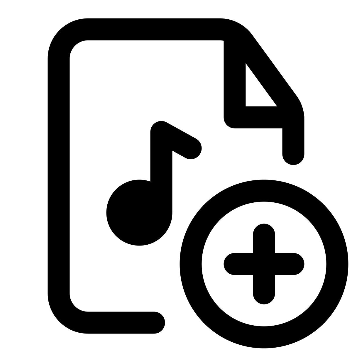agregar archivo de música icon