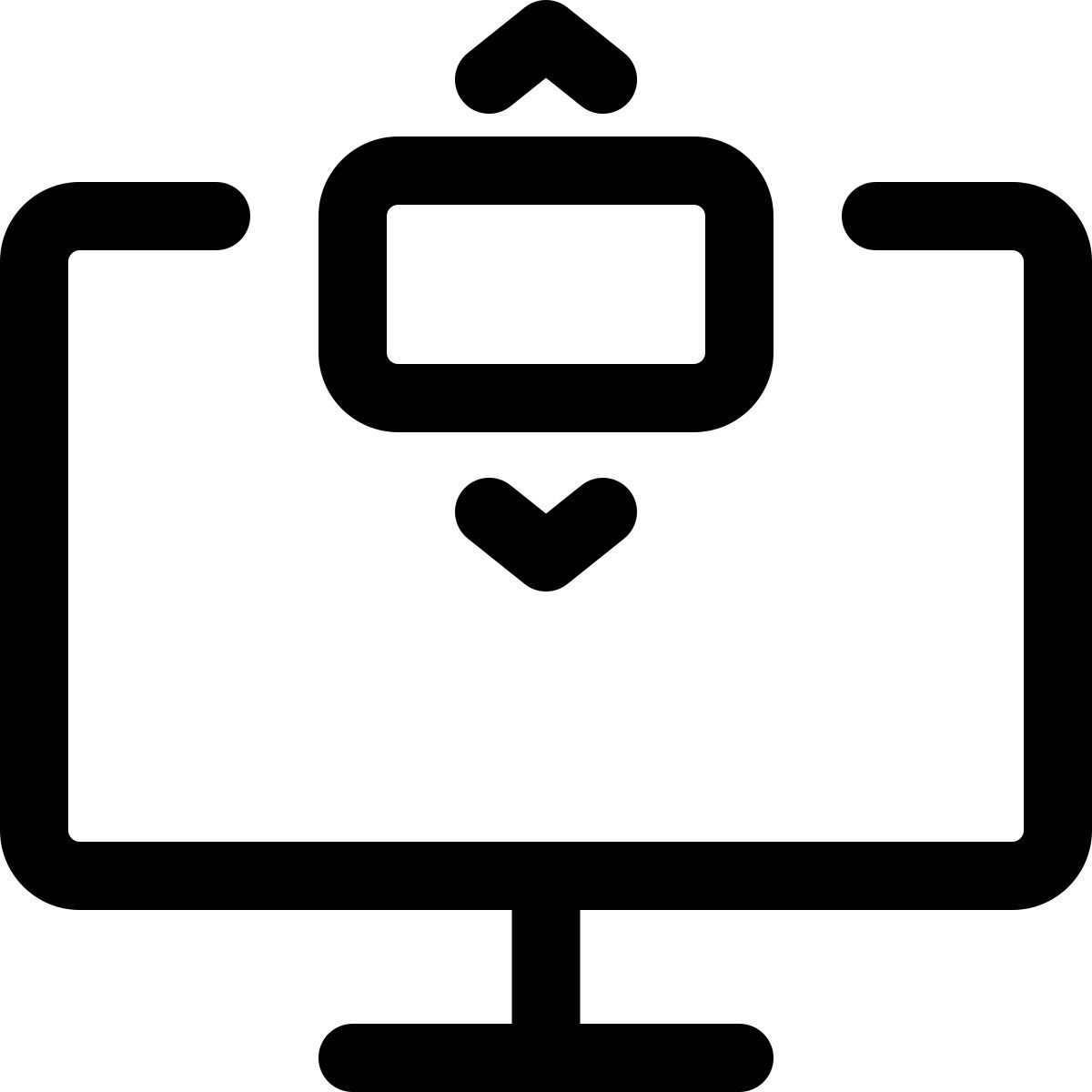 control deslizador de pantalla externo verticalmente un monitor de computadora web regular tal revivo icon