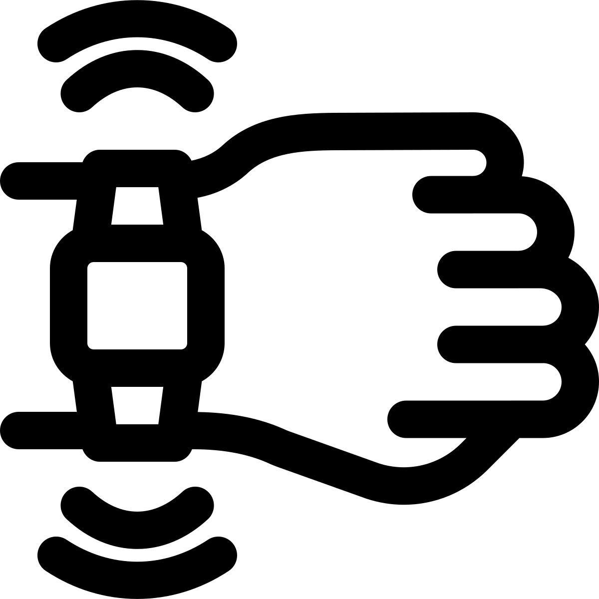 smartwatch haptics icon