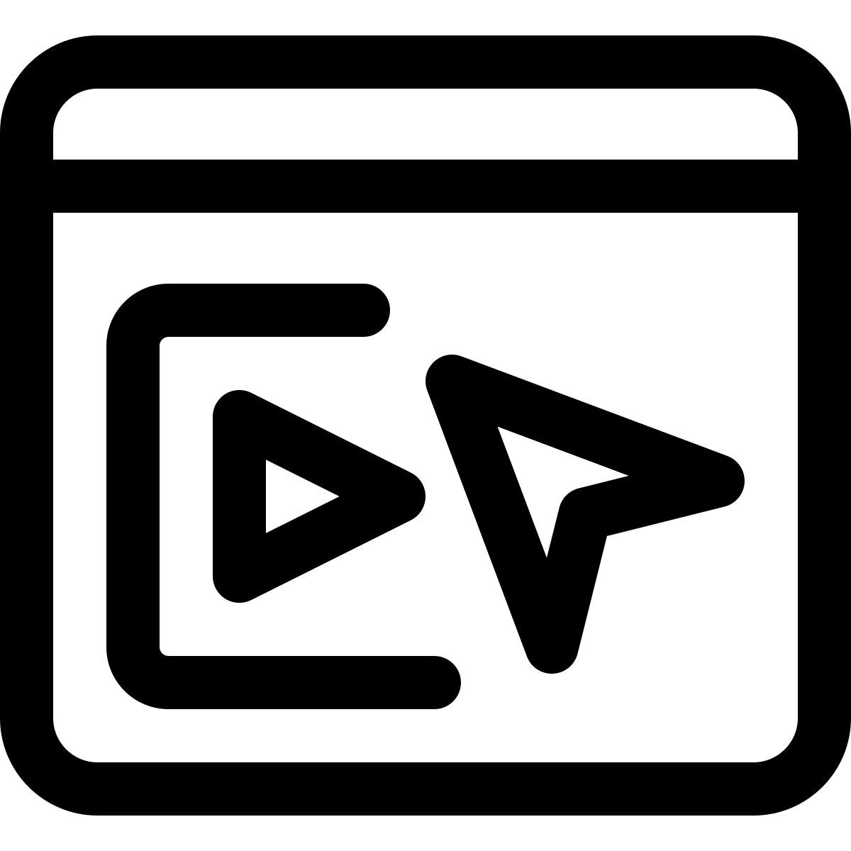 clique em vídeo icon