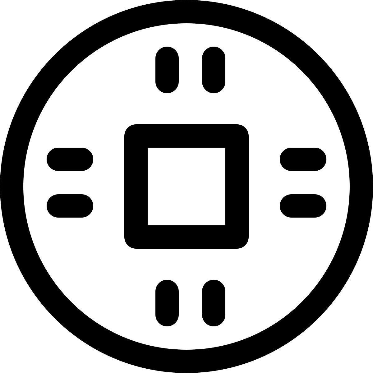 ancient chinese coin icon