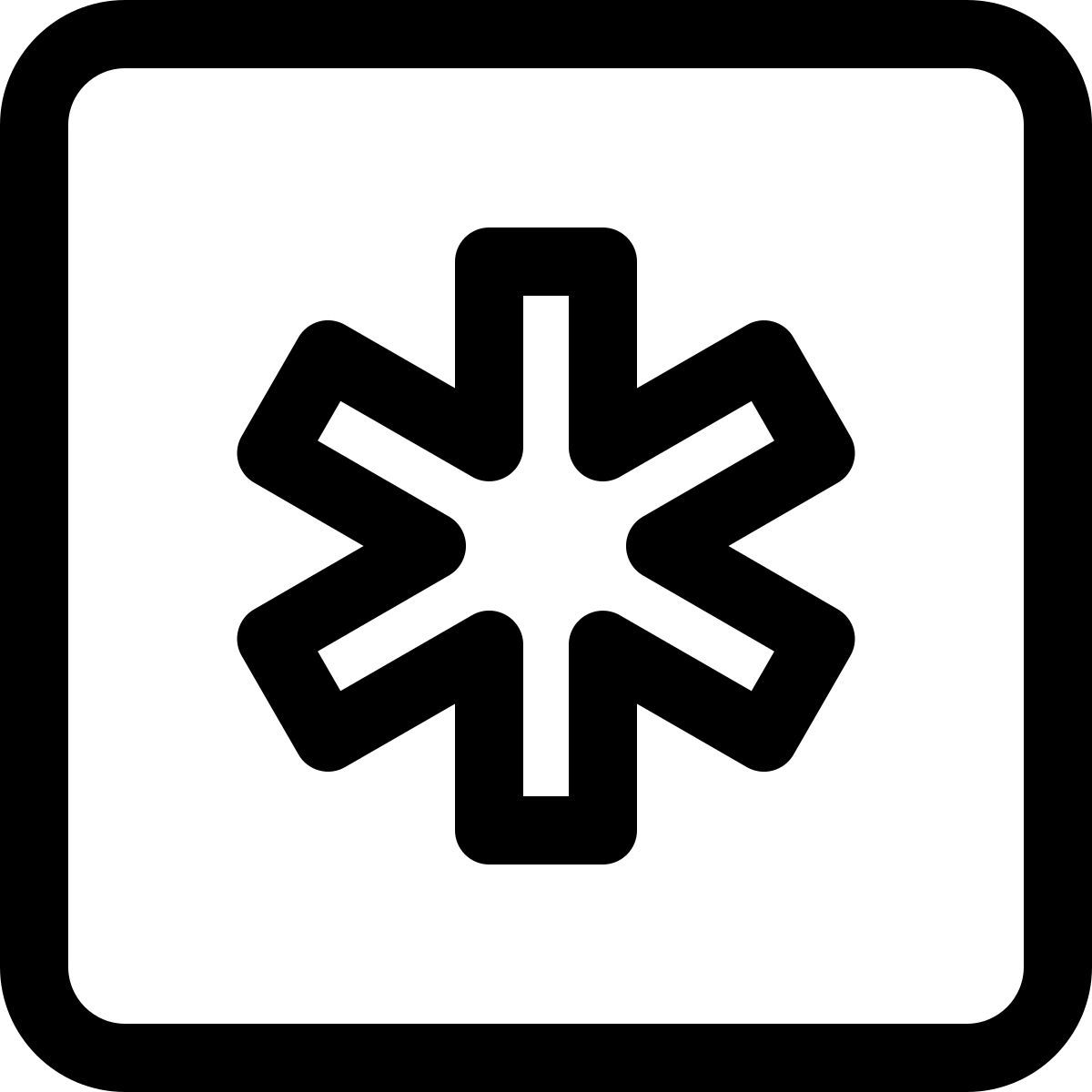 asterisk key icon