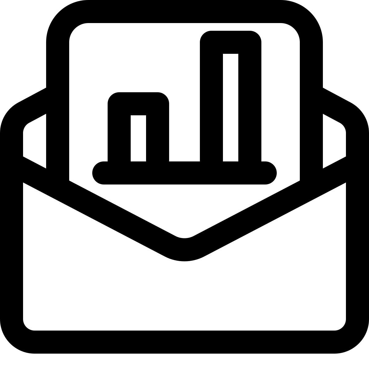 rapport par courrier icon