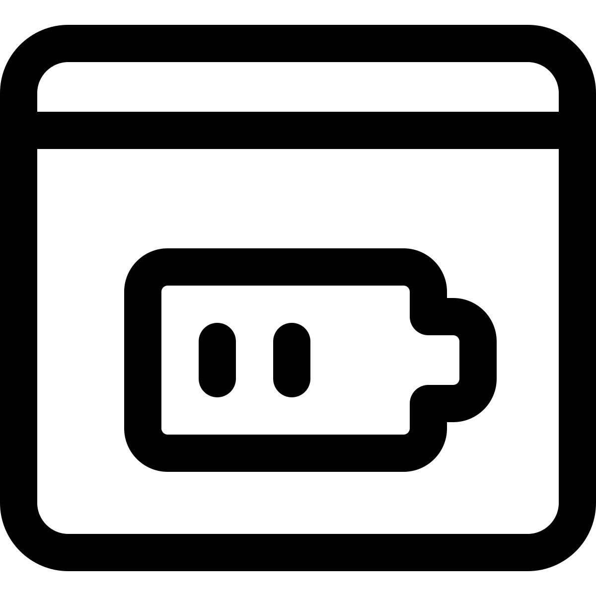 potenza della batteria icon