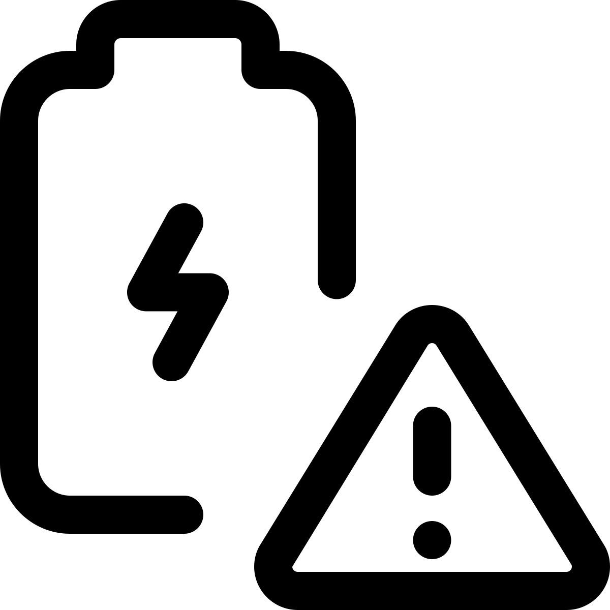 배터리 경고 icon