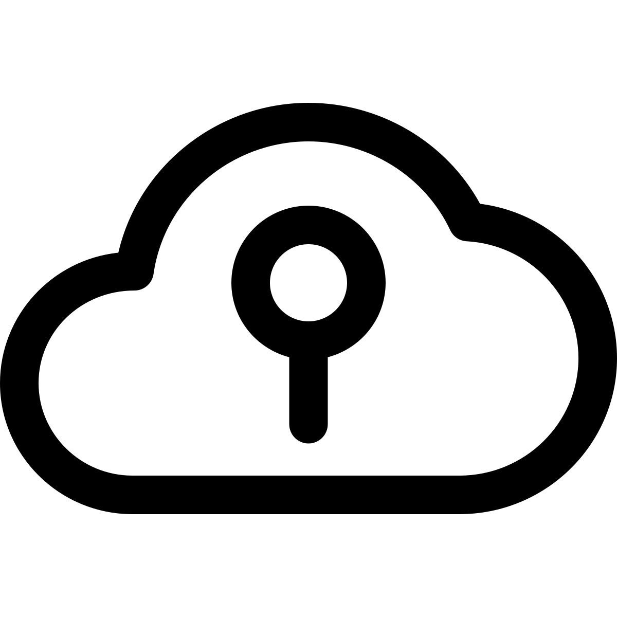 cloud lock in icon