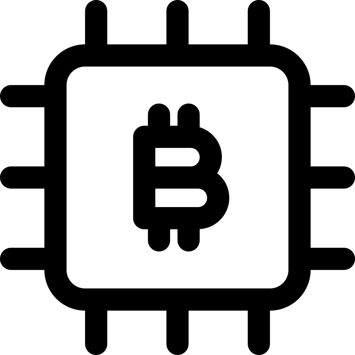 chip de bitcoin icon