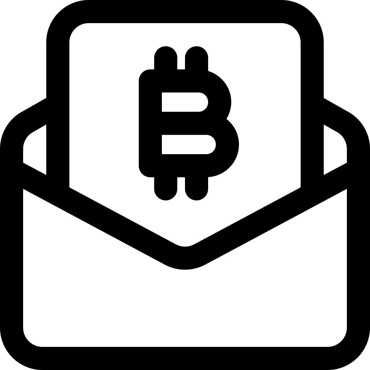 bitcoin mail icon