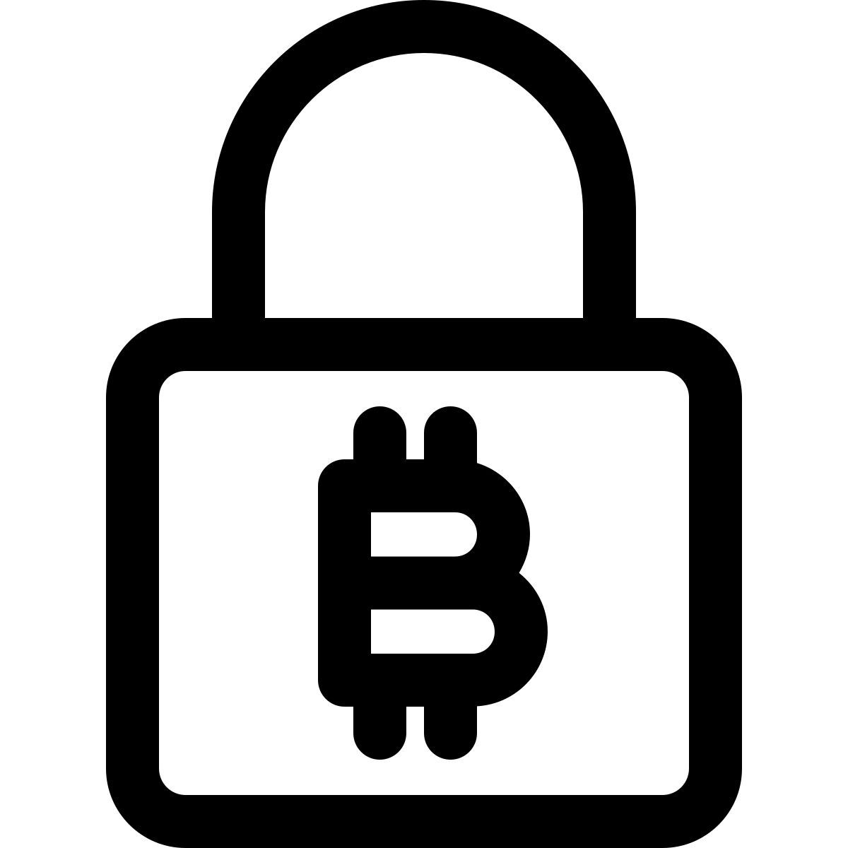 bitcoin lock icon