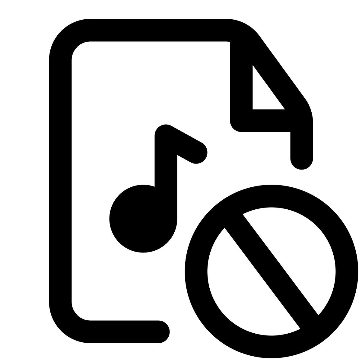 archivo de música bloqueado icon