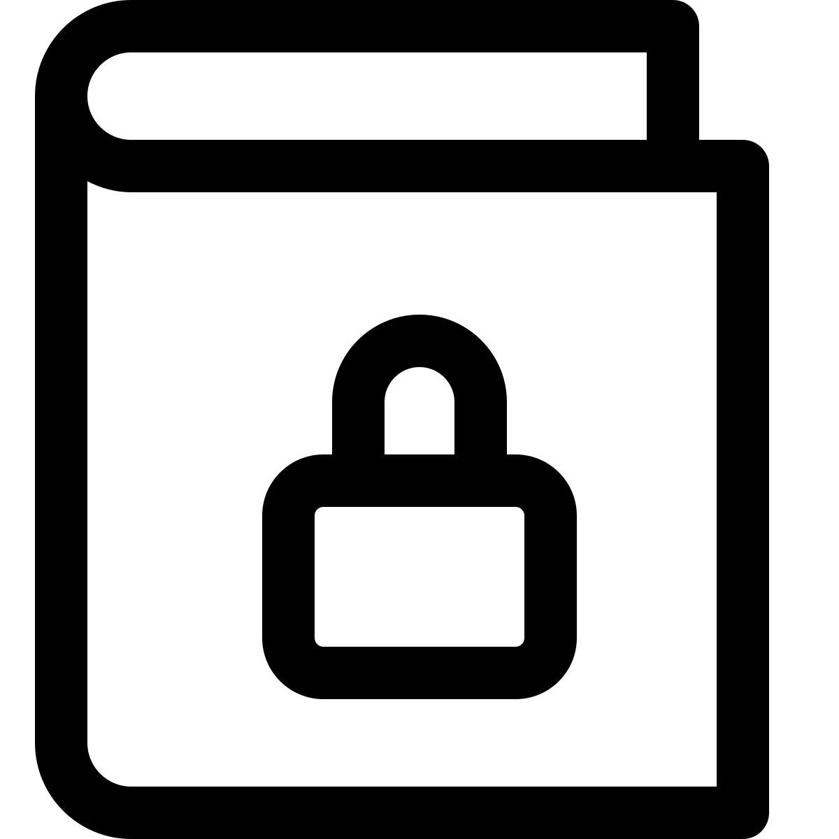 locked book icon