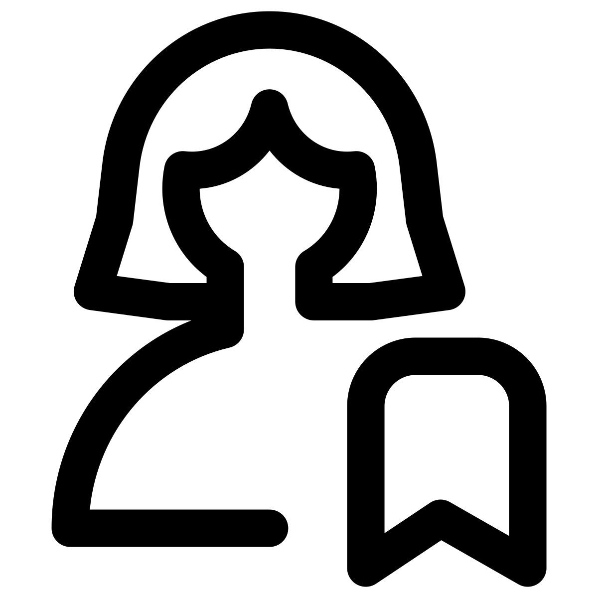 bookmarking for available female staff members for specific role icon