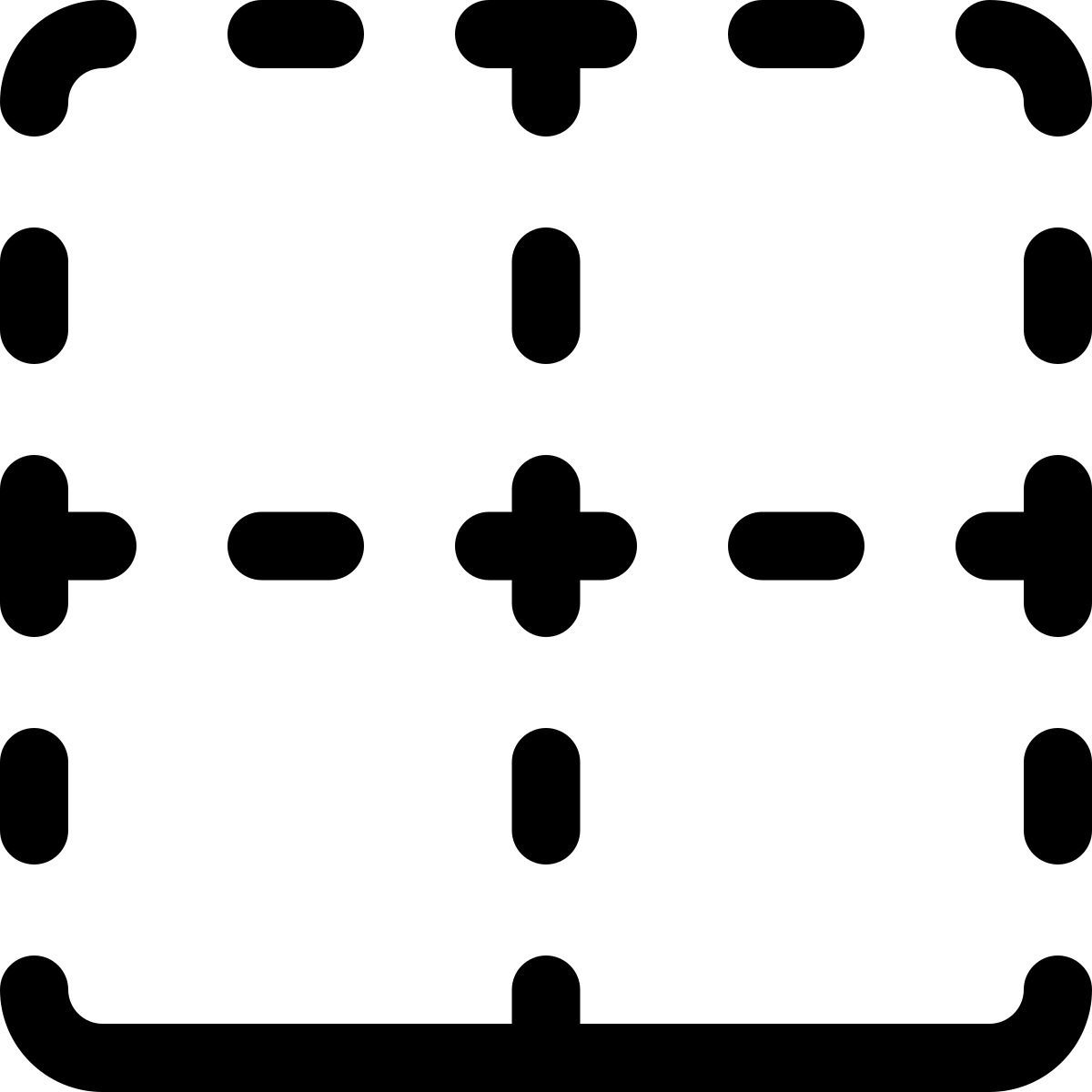 bottom border icon