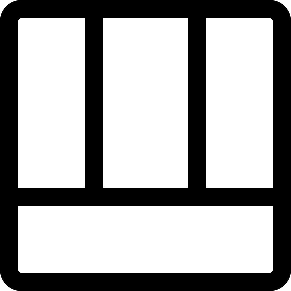 layout a sezioni multiple icon