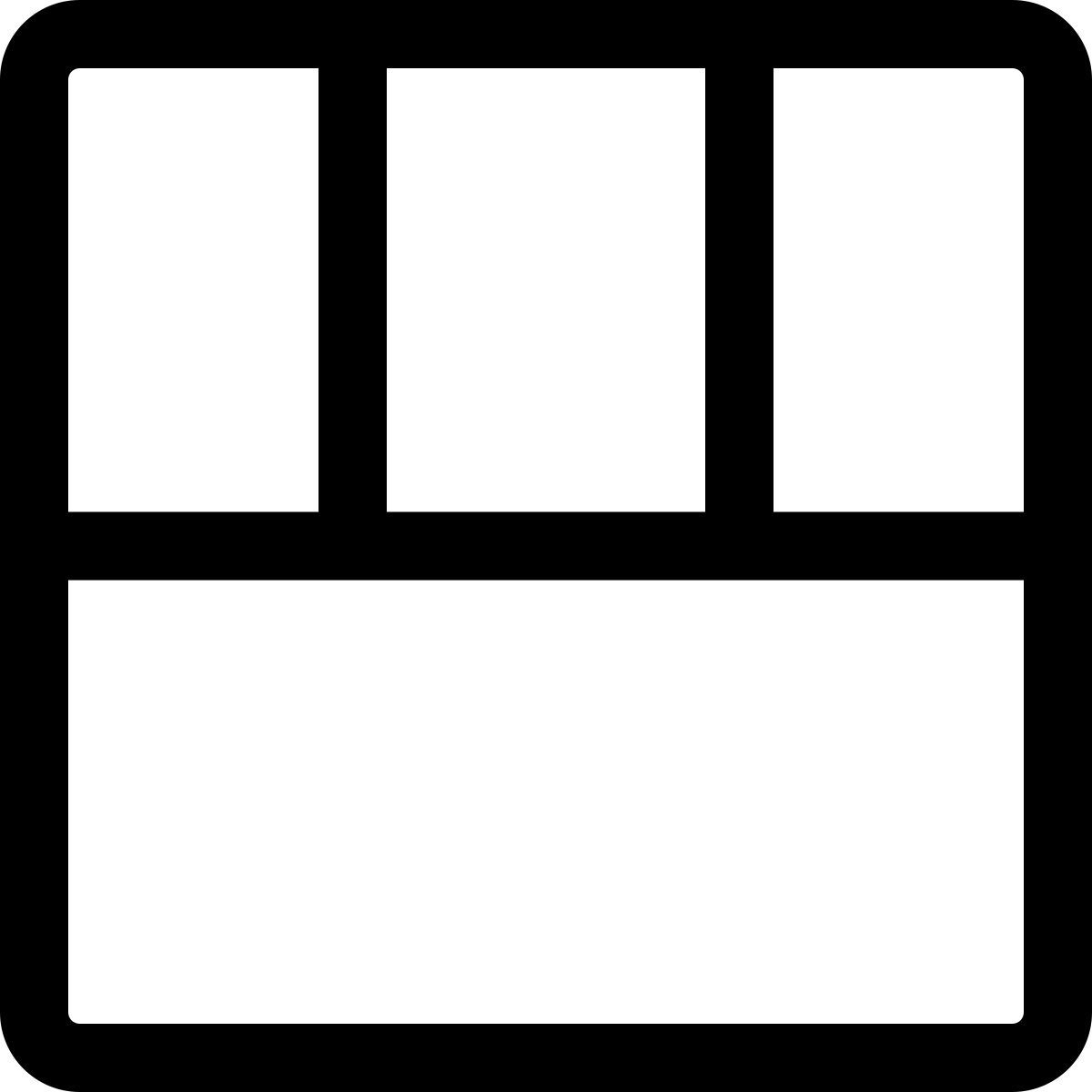 grade de conteúdo inferior icon