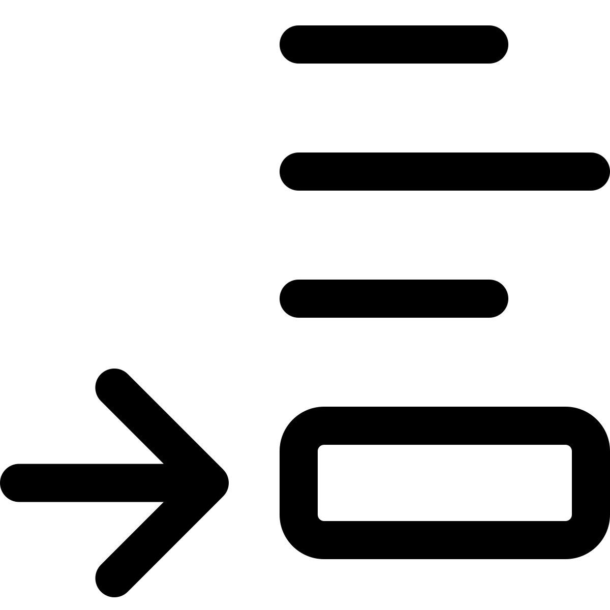 bottom footer text position arrow point right direction text adjust icon