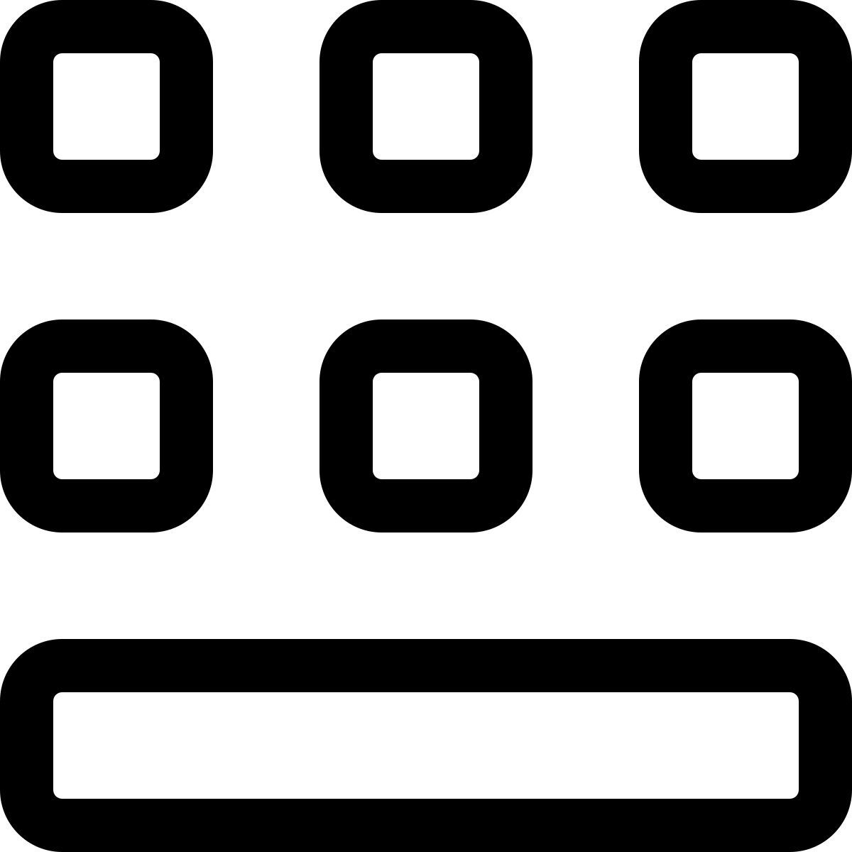 grade com faixa inferior icon