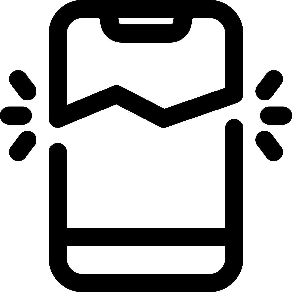 broken smartphone icon