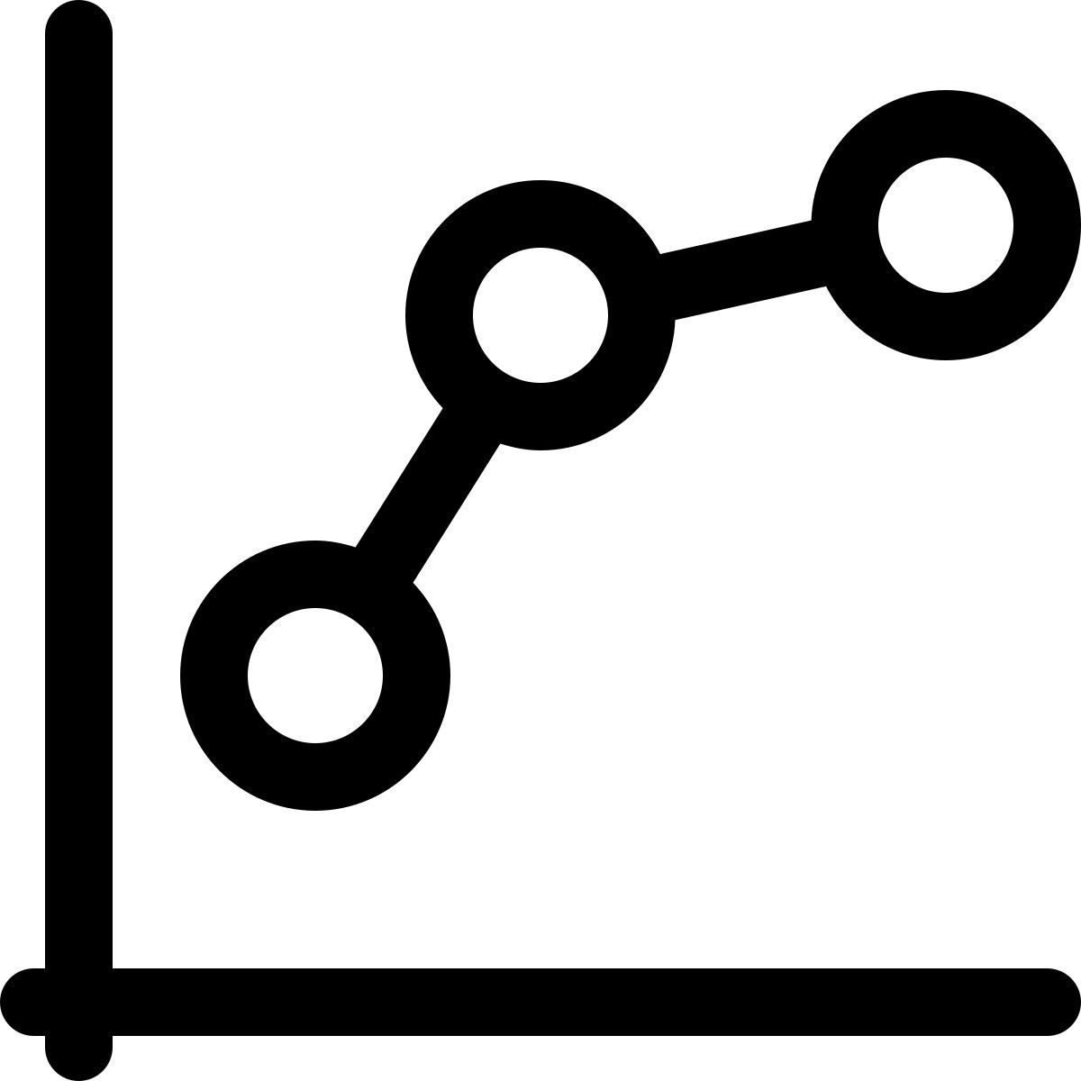 dotted line chart icon