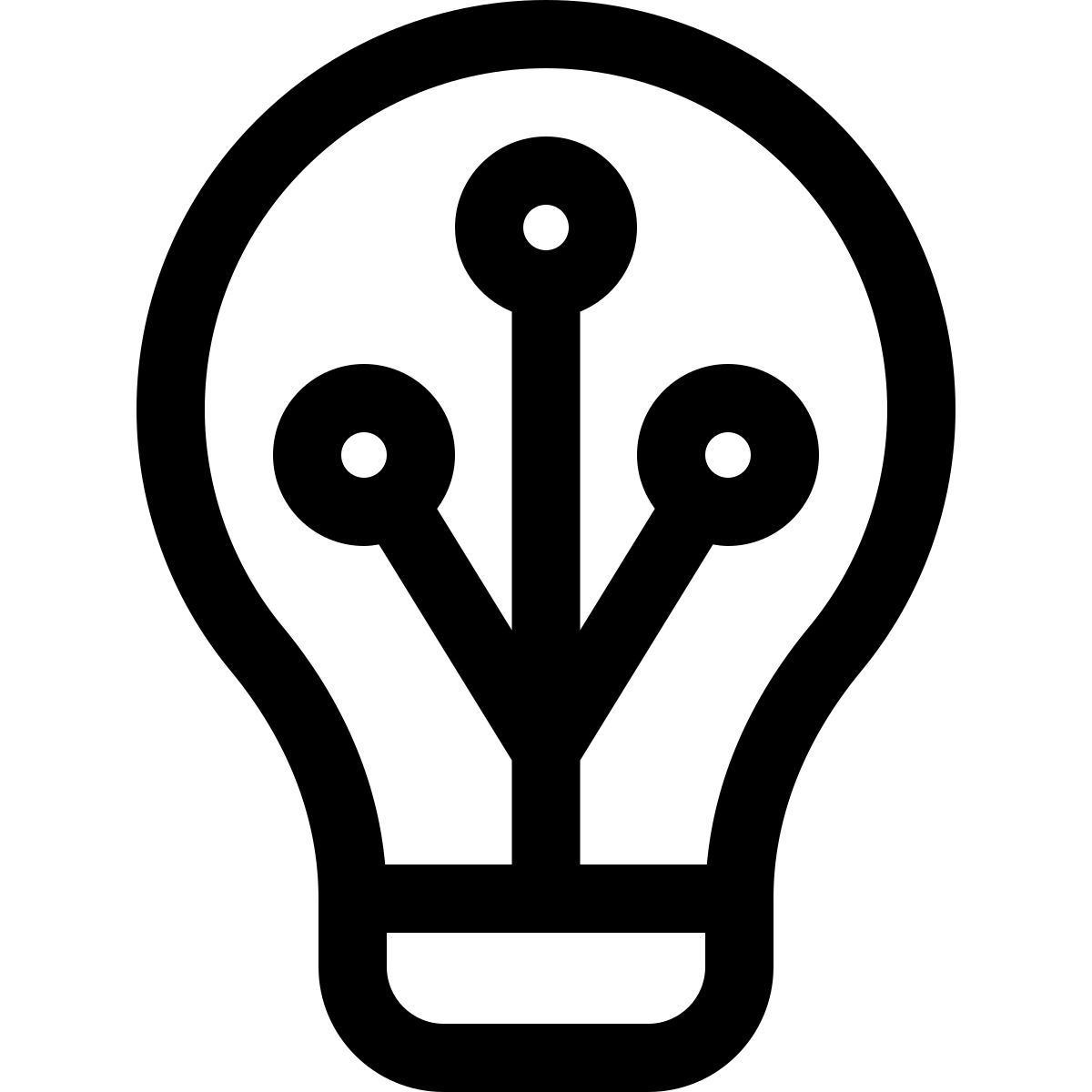 bulbo com nós icon