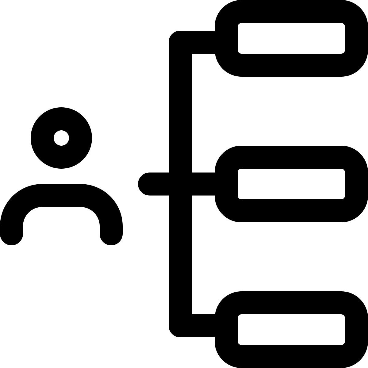 horizontale hierarchie icon