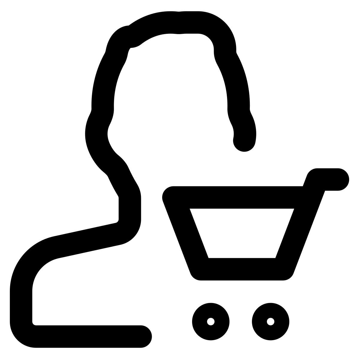 user shopping cart icon