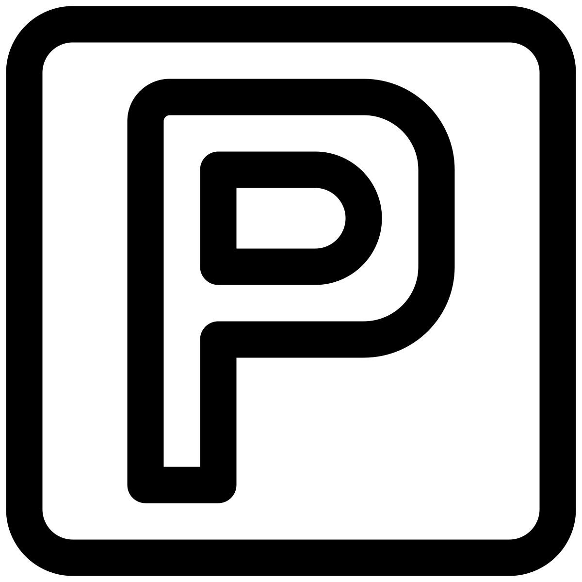 señal de estacionamiento icon