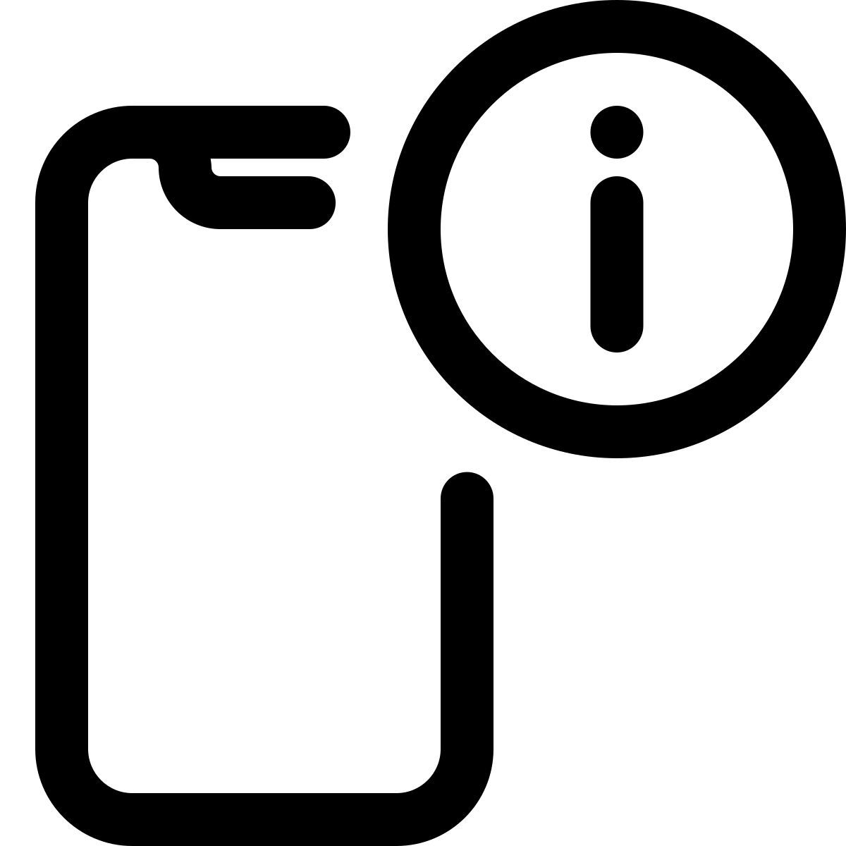 smartphone info icon