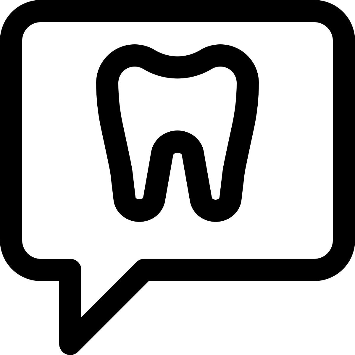 dental clinic message icon