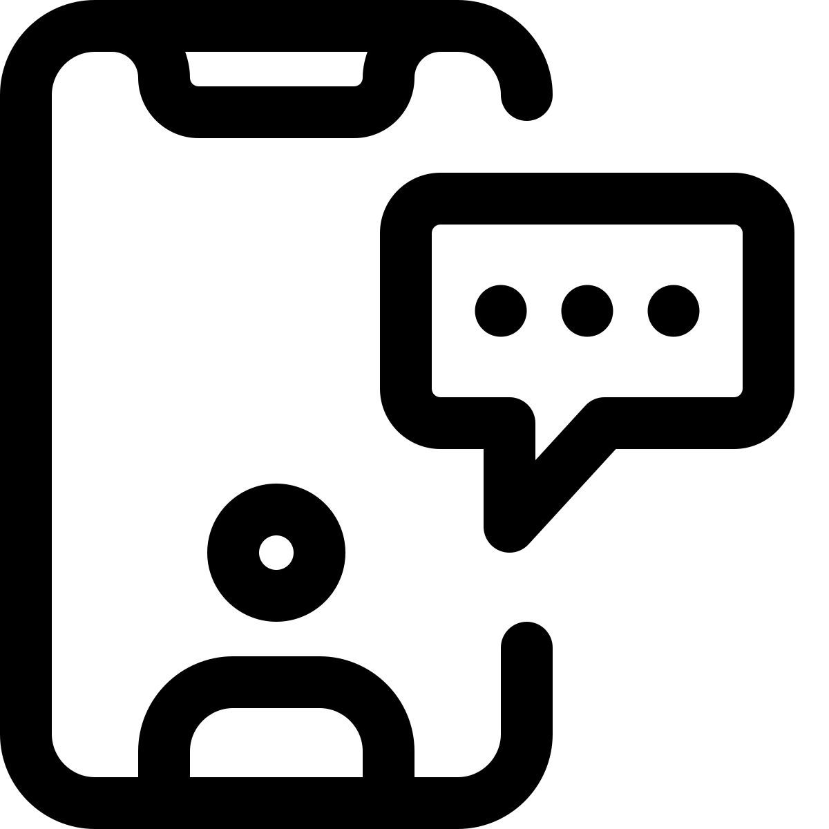 mobile chat icon