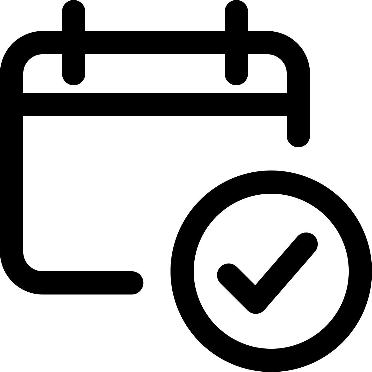 check calendar icon
