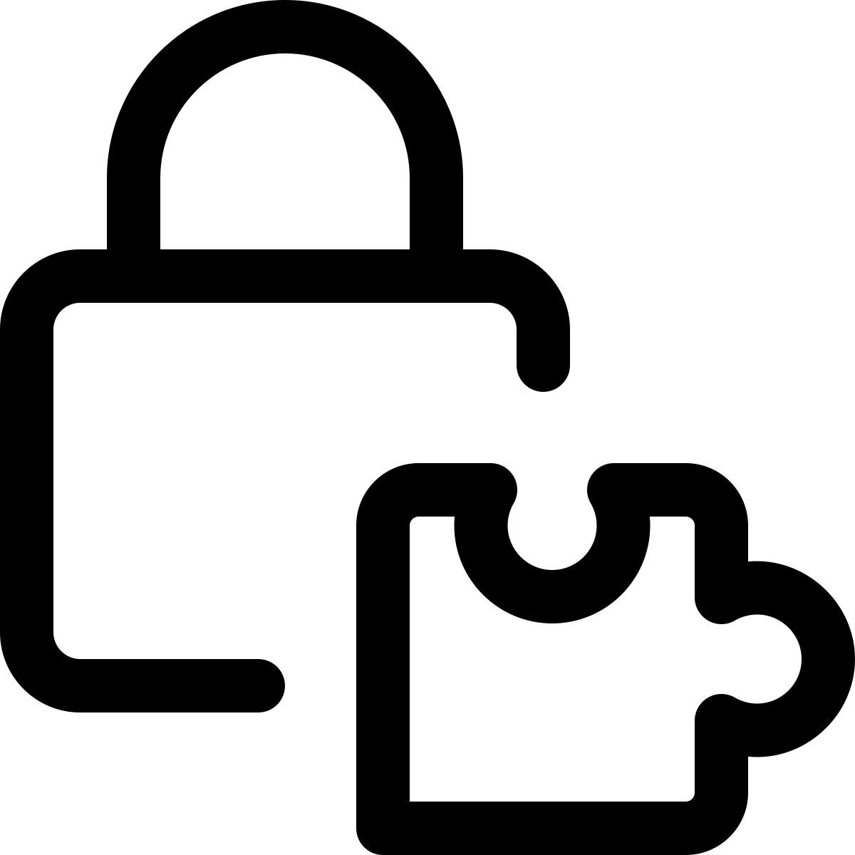 lock extension icon