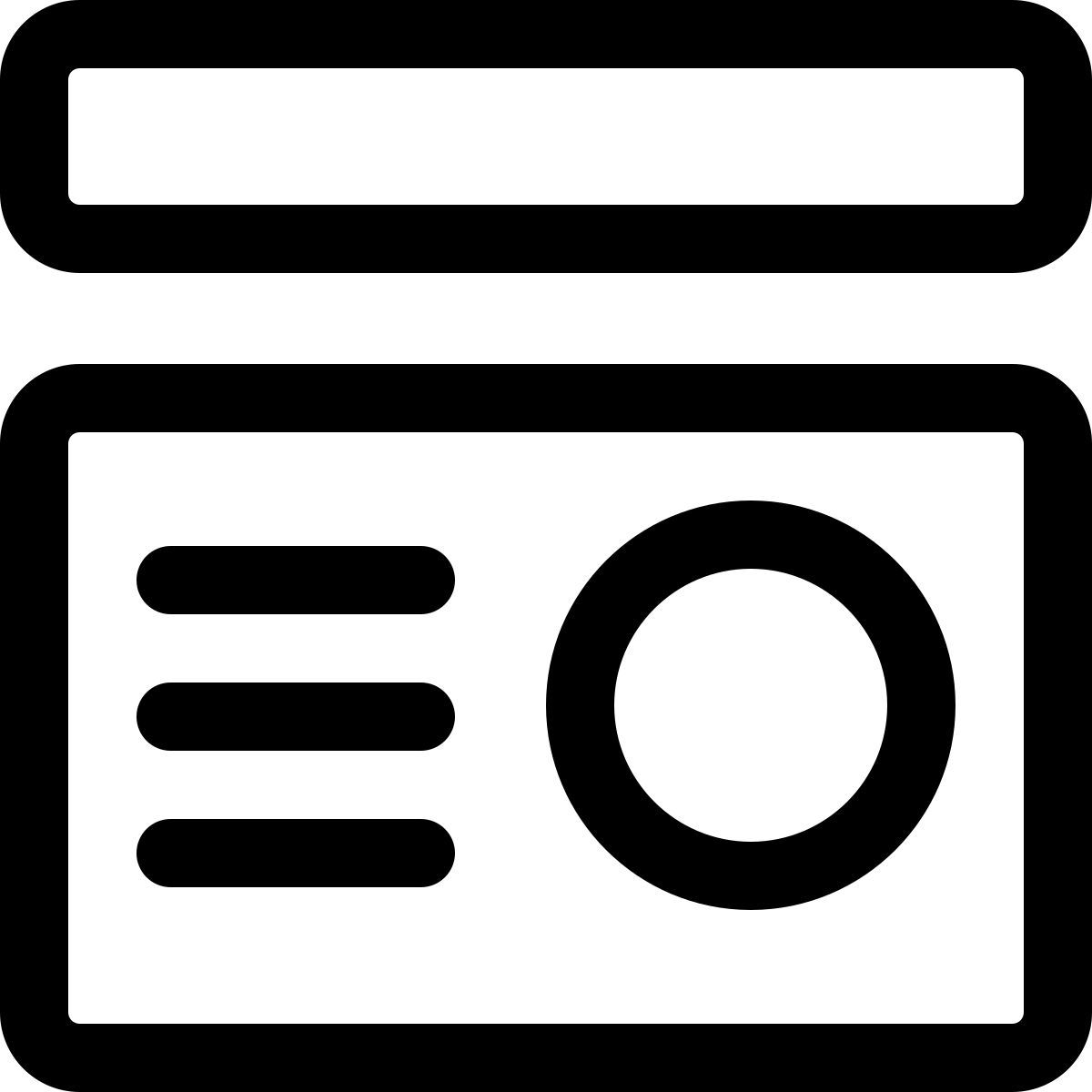 dashboard layout icon