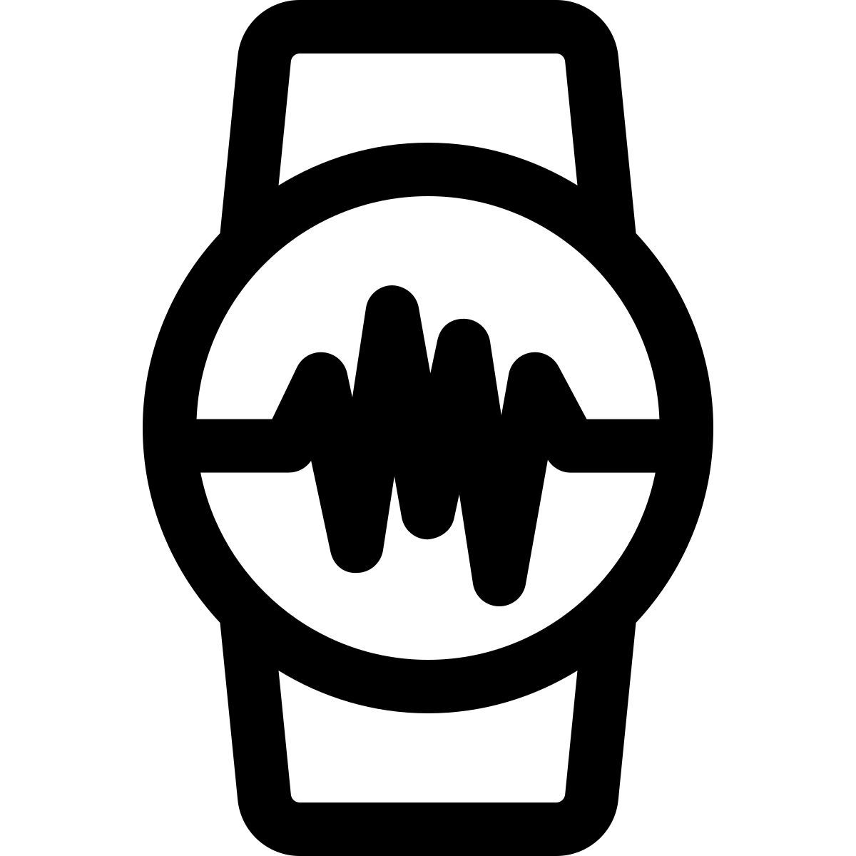 smartwatch zur herzüberwachung icon