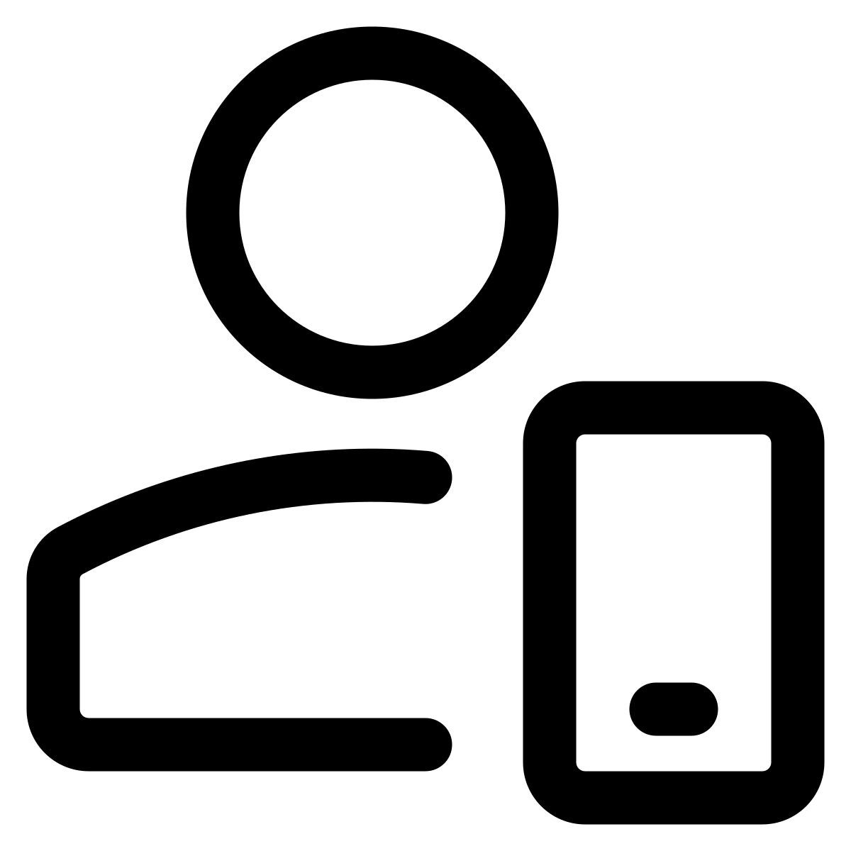 utilisateur de smartphone icon