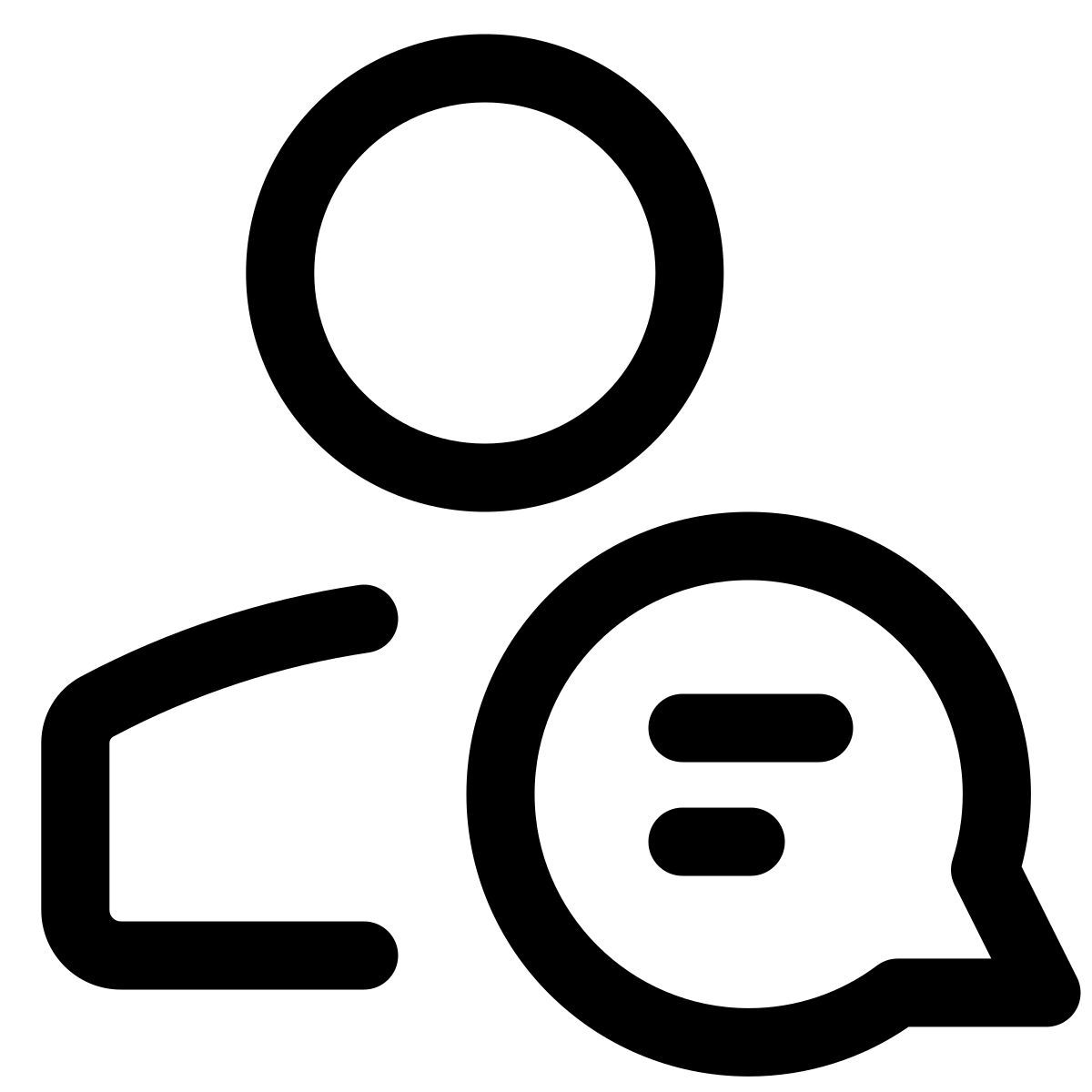 message de l'utilisateur icon