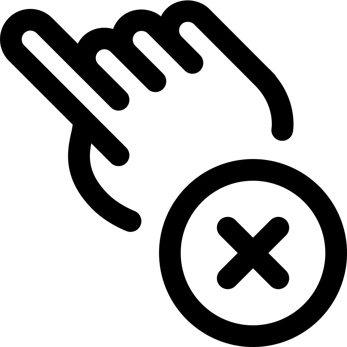 tap to cancel icon