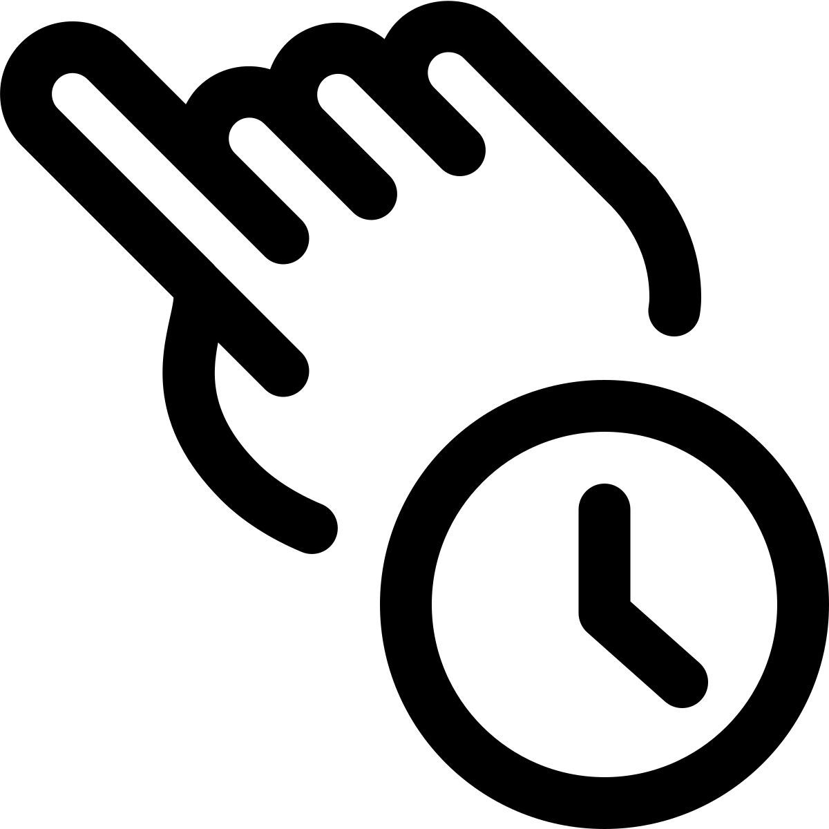 press and hold icon