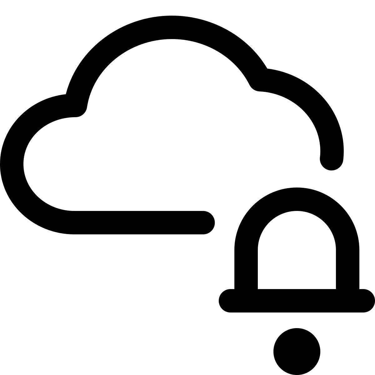 cloud notification icon