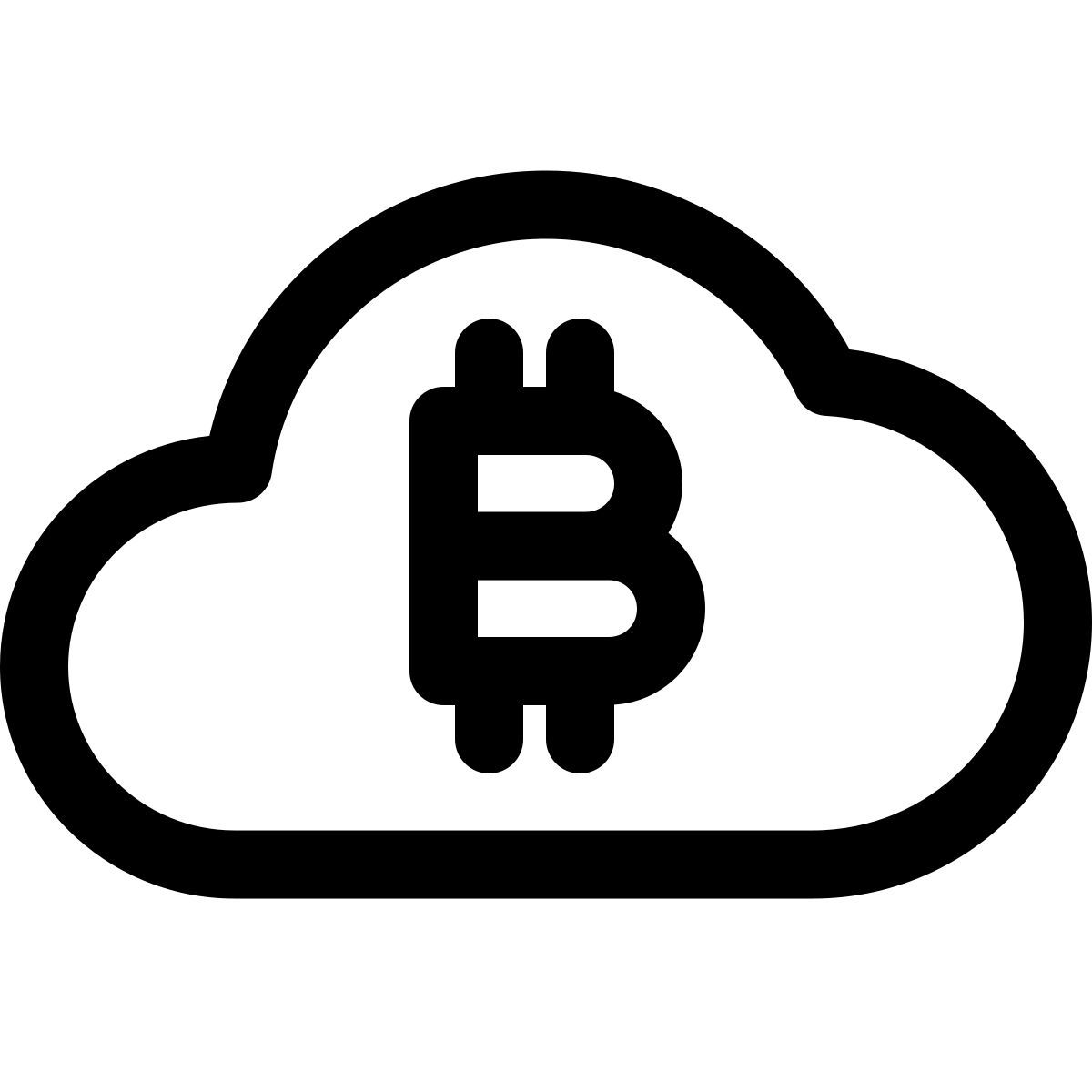 nube de bitcoin icon