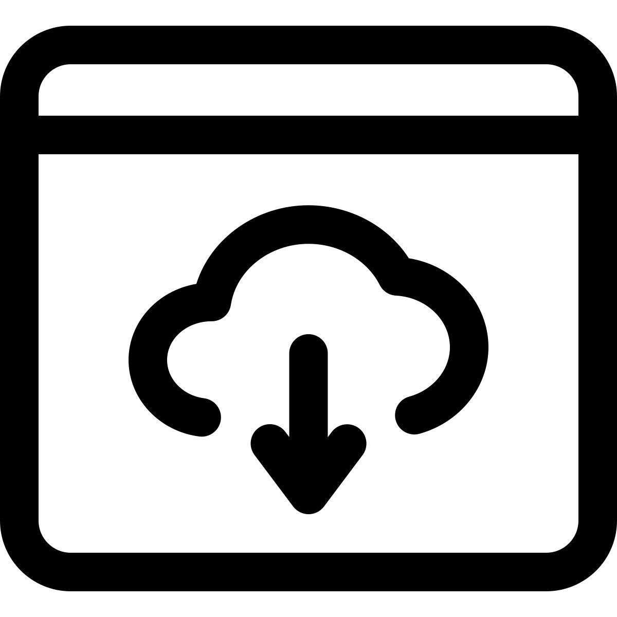 cloud data download icon