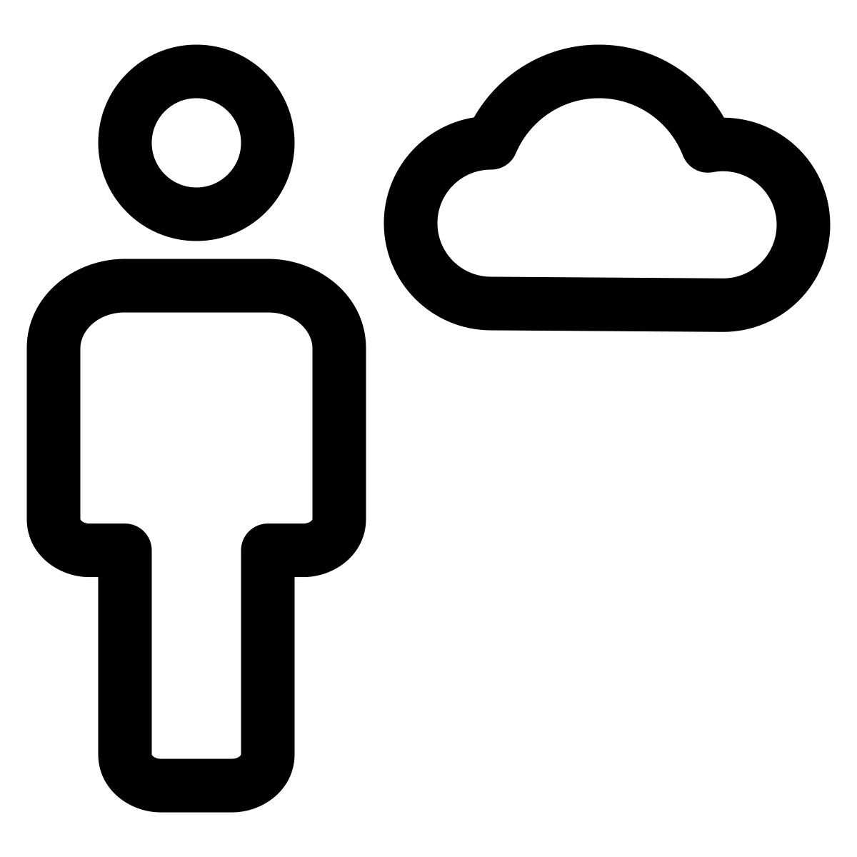클라우드 사용자 데이터 icon
