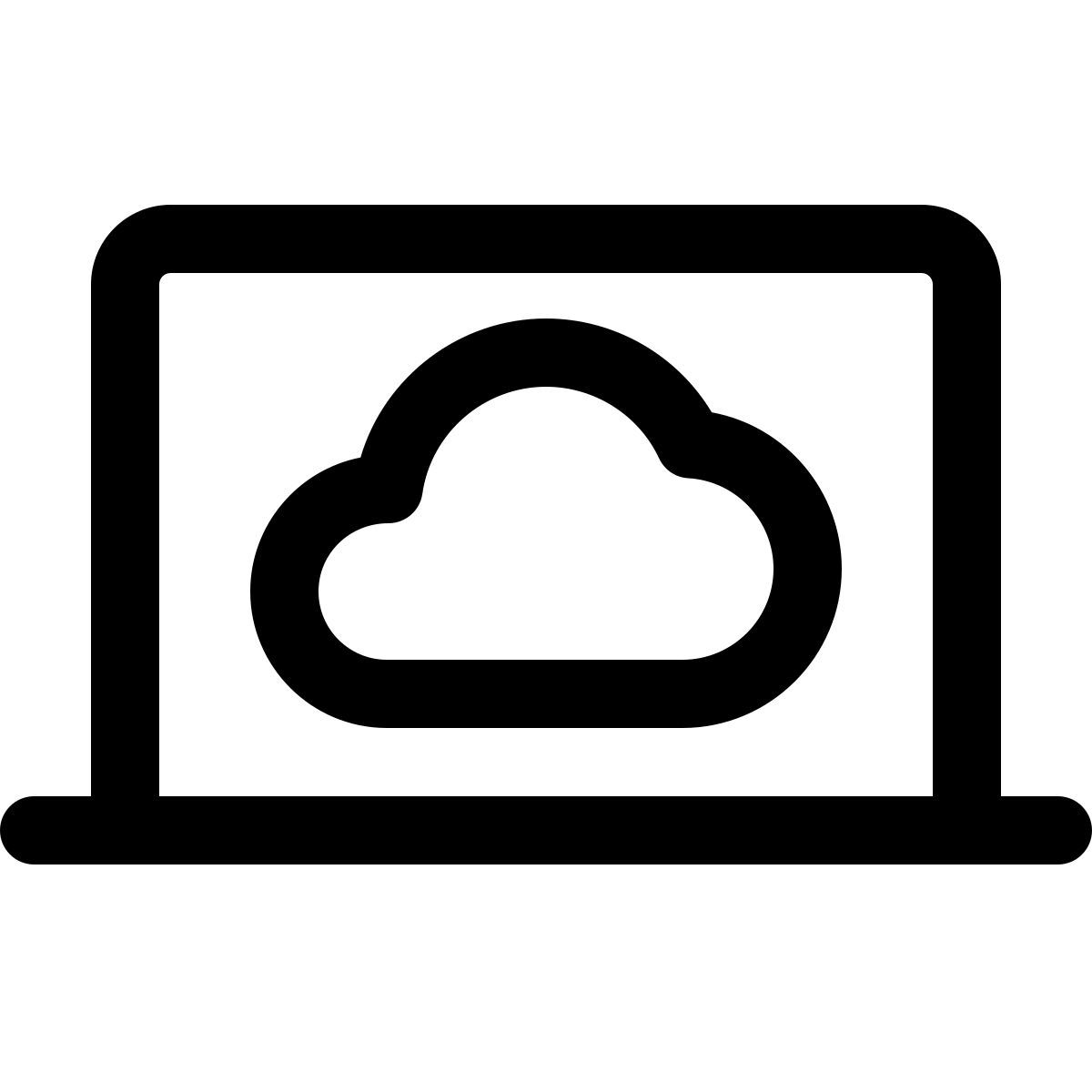 노트북 클라우드 icon