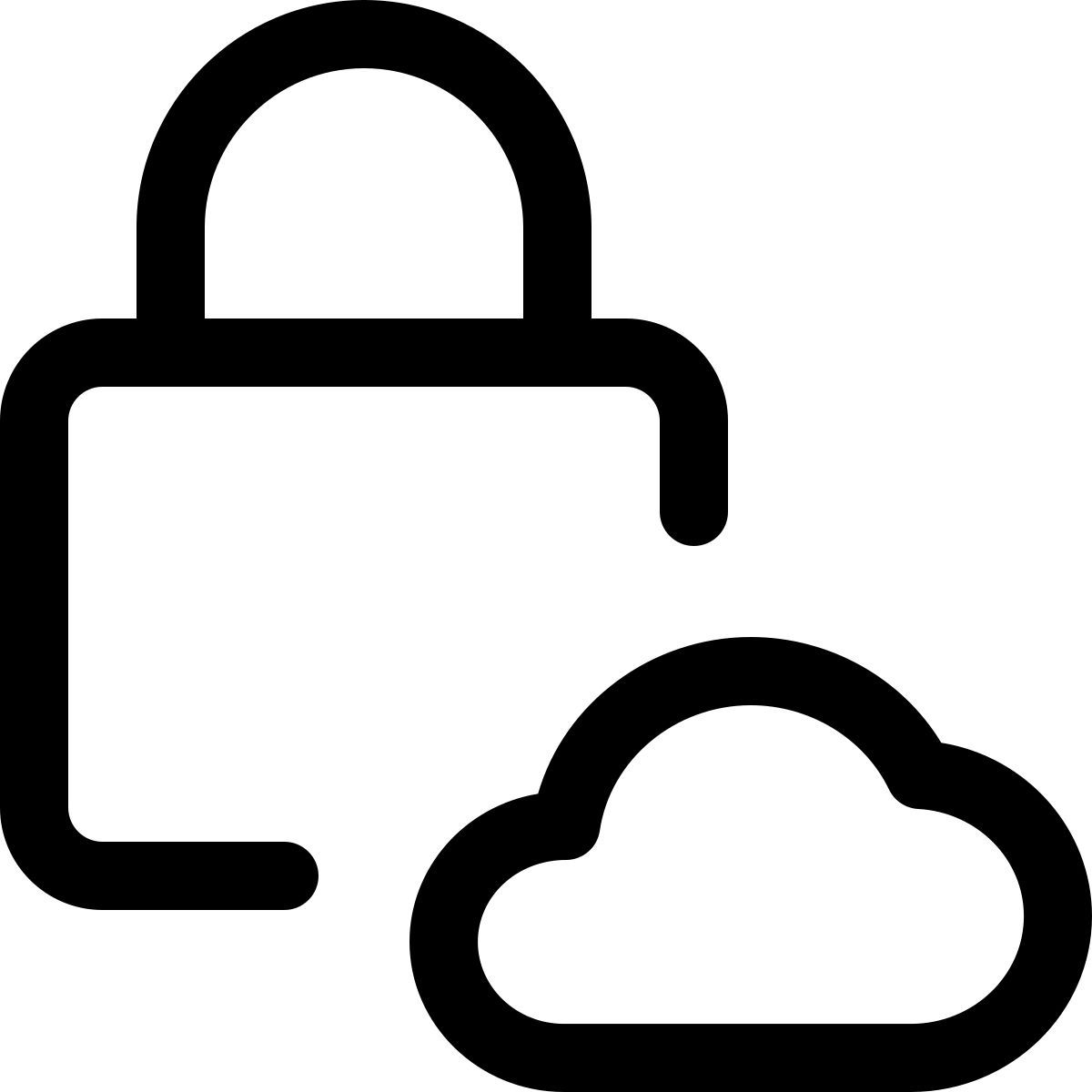 cloud security icon