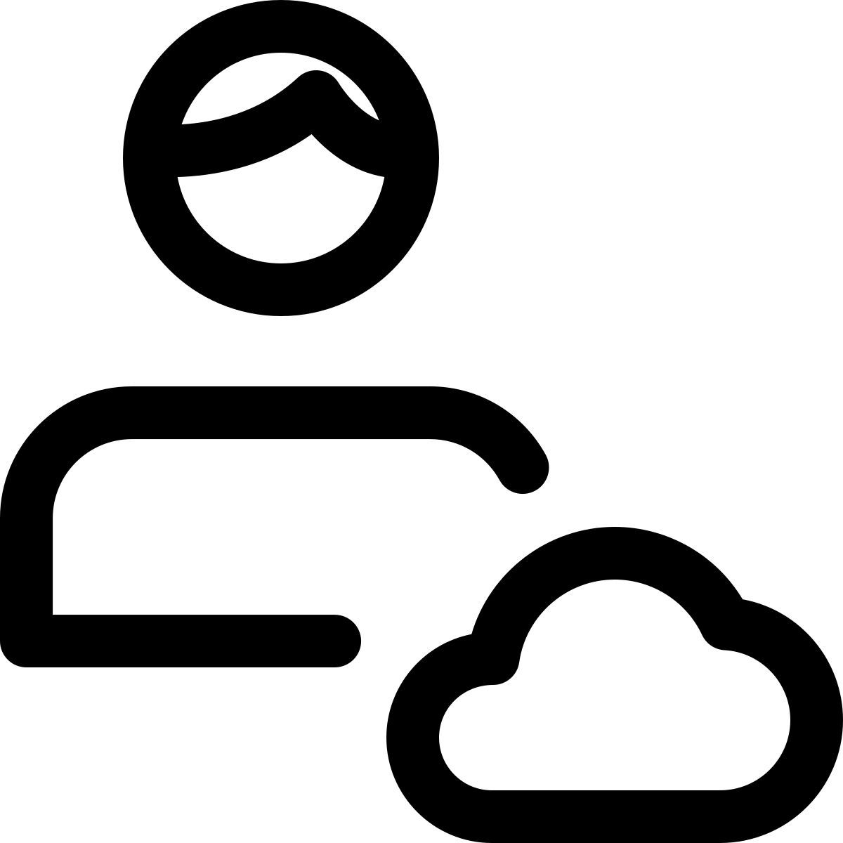 cloud user icon